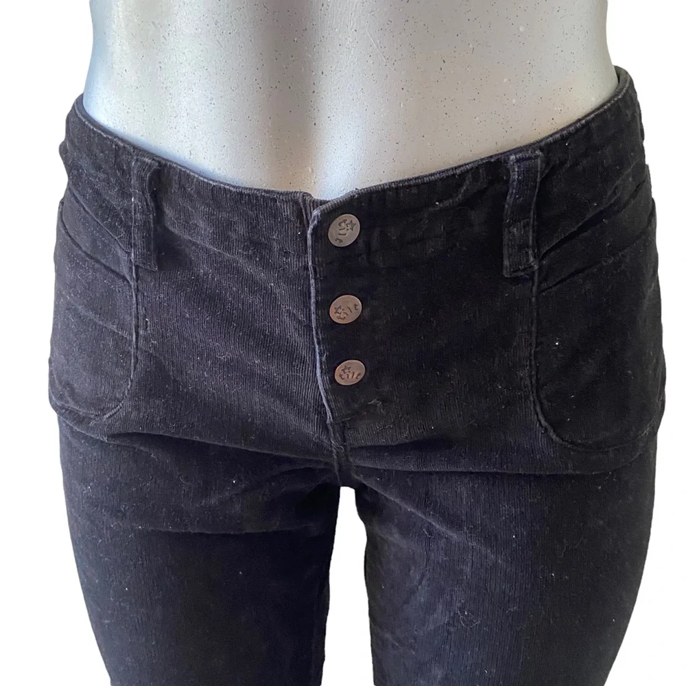 Vintage Y2K Tilt Corduroy Pants Flare Low-Rise 3-button Fly 2000’s Sz 29 Grunge - Picture 4 of 12